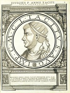 Tacitus, illustration from Imperatorum Romanorum Omnium Orientalium et Occidentalium Verissimae Imagines ex Antiquis Numismatis